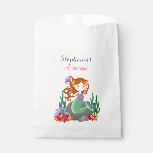 Cute Mermaid Favour Bags (Front)