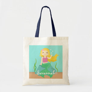 Cute Mermaid from the Ocean, For Girls Tote Bag