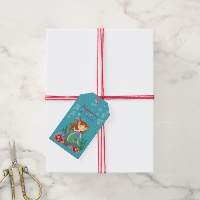 Cute Mermaid Gift Tags (With Twine)