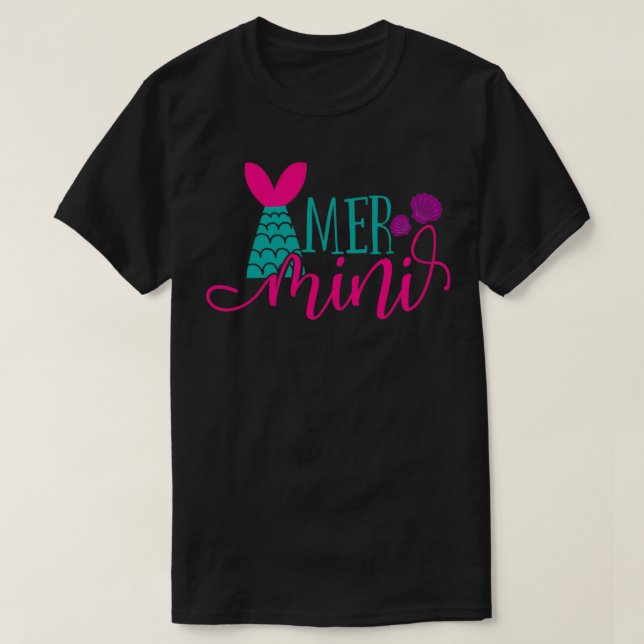 Cute Mermaid Gifts Mer mini T-Shirt (Design Front)