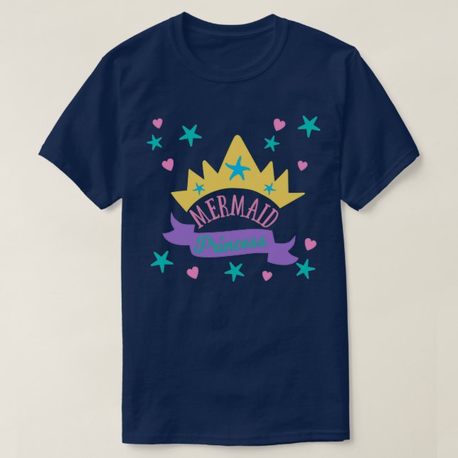 Cute Mermaid Gifts Mermaid Princess T-Shirt (Design Front)