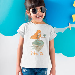 Cute Mermaid Girl Birthday  T-Shirt