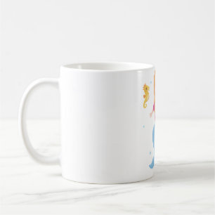 Cute Mermaid Girl Under the Sea Coffee Mug