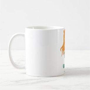 Cute Mermaid Girl with Orange Hair Coffee Mug