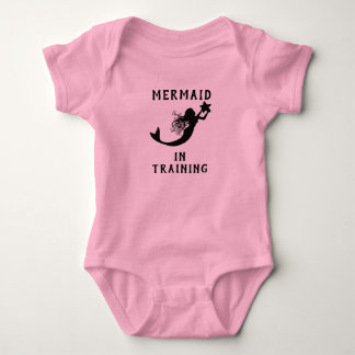 Cute Mermaid In Training Baby Bodysuit