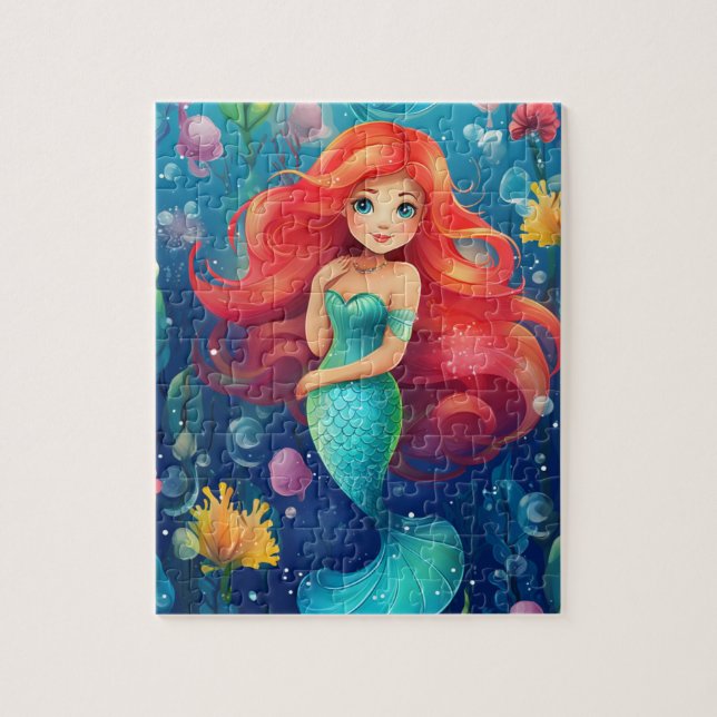 Cute Mermaid Jigsaw Puzzle (Vertical)