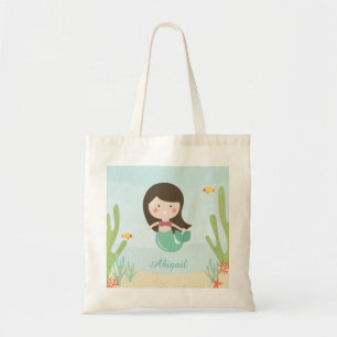 Cute Mermaid Kids Tote Bag