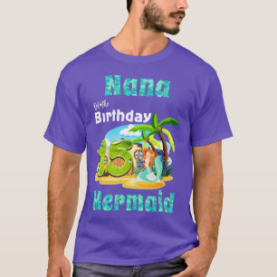 Cute Mermaid Nana Of The 15th Birthday T-Shirt