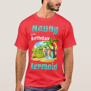 Cute Mermaid Nanny Of The 16th Birthday T-Shirt