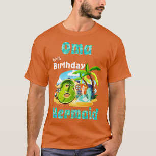 Cute Mermaid Oma Of The 8th Birthday T-Shirt