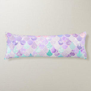 Cute Mermaid Pastel Purple, Body Pillow