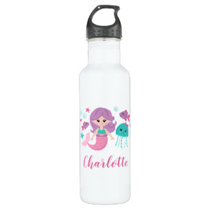 Cute Mermaid Personalised Girl 710 Ml Water Bottle