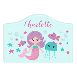 Girls Bedroom Door Signs Zazzle Uk