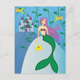 Cute Mermaid Postcard