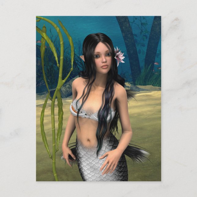 Cute Mermaid Postcard (Front)