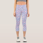 Cute Mermaid Scales, Magical Sea Creature Capri Leggings<br><div class="desc">Super cute,  high-quality,  comfortable high-waisted capri leggings featuring a pattern of blue,  pink and purple mermaid scales.  Add custom text,  monogram,  etc. to personalize. Perfect for working out,  hanging out,  festivals,  costumes and more.</div>
