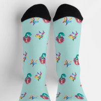 Cute Mermaid shark rainbow colourful birthday part