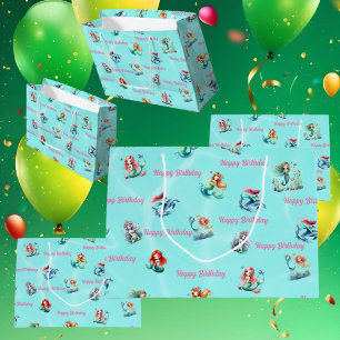 Cute Mermaids Theme Gift Bag for Kids Birthday