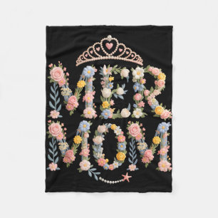 Cute mermom mama mum off duty mermaid vacation fleece blanket