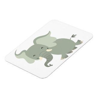 Cute Merry Cartoon Elephant Flexible Magnet