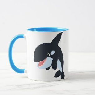 Cute Merry Cartoon Killer Whale Mug