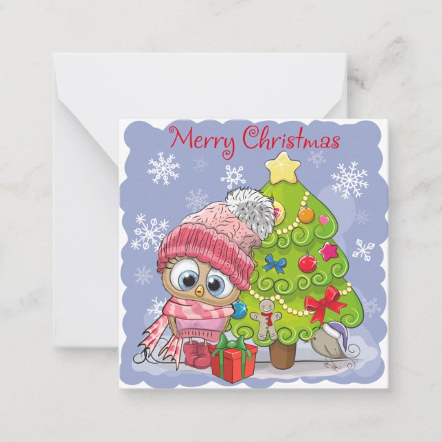 Cute Merry Christmas Card (Front)