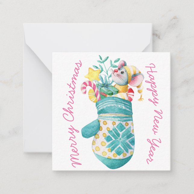 Cute Merry Christmas Card (Front)