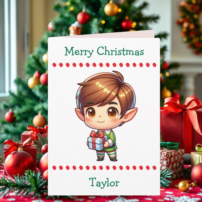 Cute Merry Christmas Child's | Word Search Inside Holiday Card (Creator Uploaded)