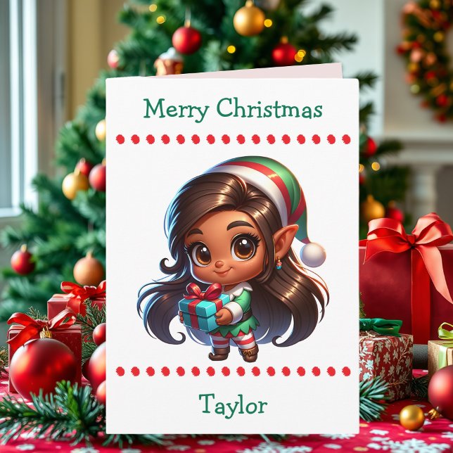 Cute Merry Christmas Child's | Word Search Inside Holiday Card (Creator Uploaded)