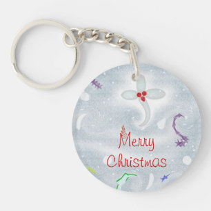 Cute Merry Christmas Decorations Key Ring