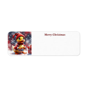 Cute Merry Christmas Duck