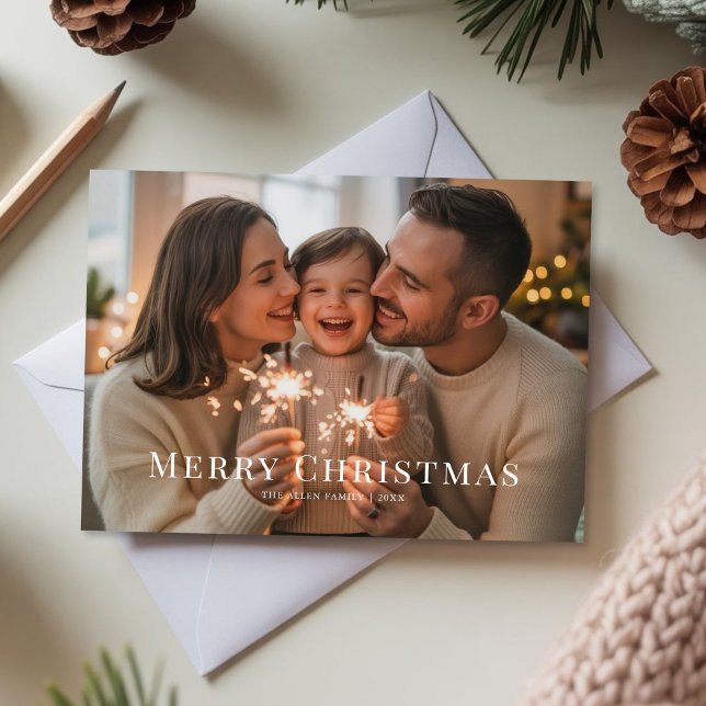 Cute Merry Christmas Family Holiday Card (Creator Uploaded)