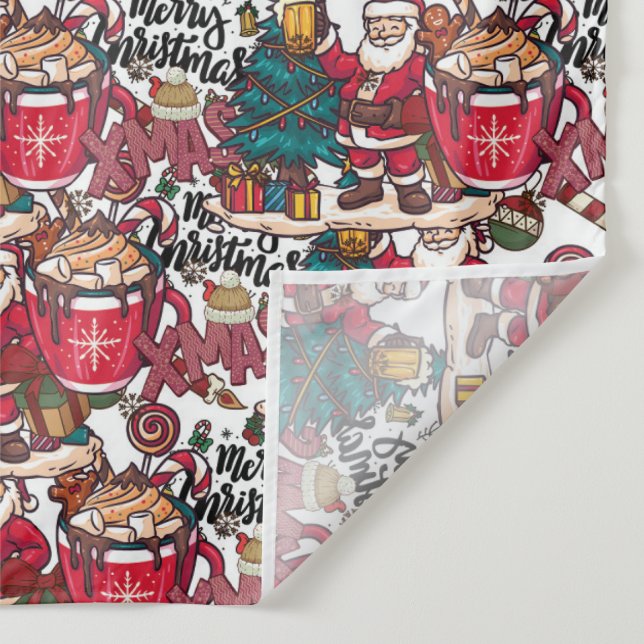 Cute  Merry Christmas – Holiday Festive Tapestry (Detail)