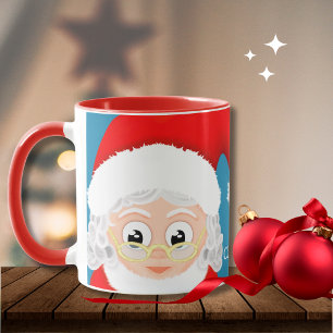 Cute Merry Christmas Mrs Claus Coffee Mug