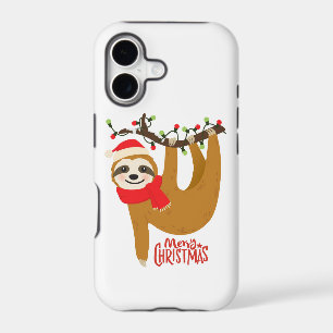 Cute Merry Christmas Santa Sloth