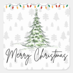 Cute Merry Christmas Sticker 