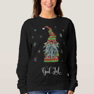 Cute Merry Christmas Swedish God Jul Tomte Gnome Sweatshirt