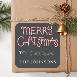 Cute Merry Christmas Unique Festive Sticker