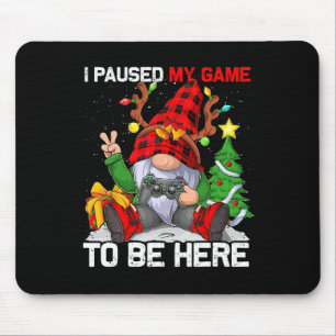 Cute Merry Christmas Xmas Gamer Gnome Video Game B Mouse Mat