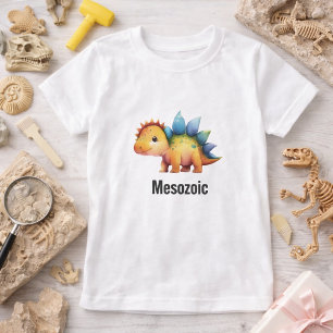Cute Mesozoic Dinosaur Design for Kids T-Shirt
