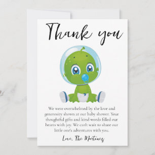 cute message baby shower thank you cards