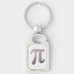 Cute metal pi character key ring