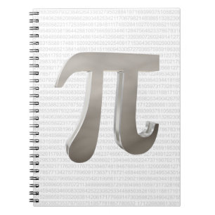 Cute metal pi character notebook