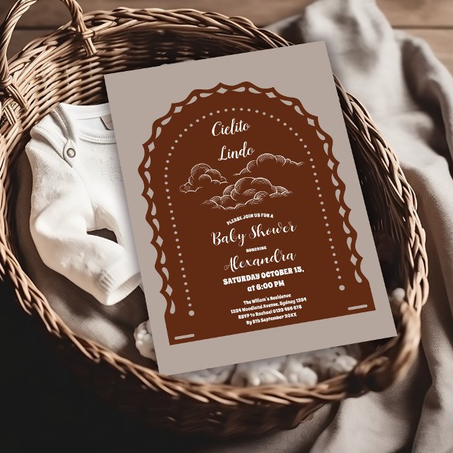 Cute Mexican Cielito Lindo Baby Shower  Invitation (Creator Uploaded)