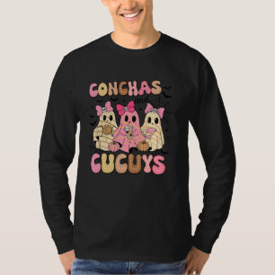 Cute Mexican Ghost Conchas And Cucuys Funny Spooky T-Shirt