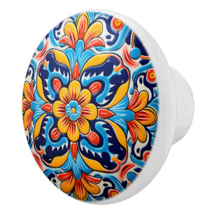 Cute Mexican style crafting Ceramic Knob
