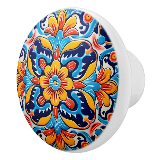 Cute Mexican style crafting  Ceramic Knob (Right)