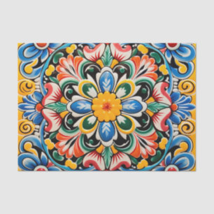 Cute Mexican tile pattern  Tissue Paper