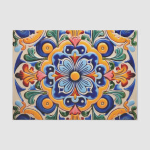 Cute Mexican tile pattern Tissue Paper