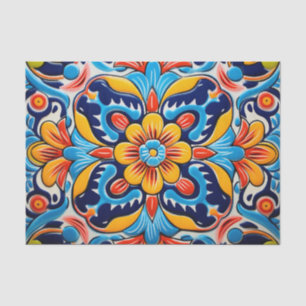 Cute Mexican tile pattern Tissue Paper
